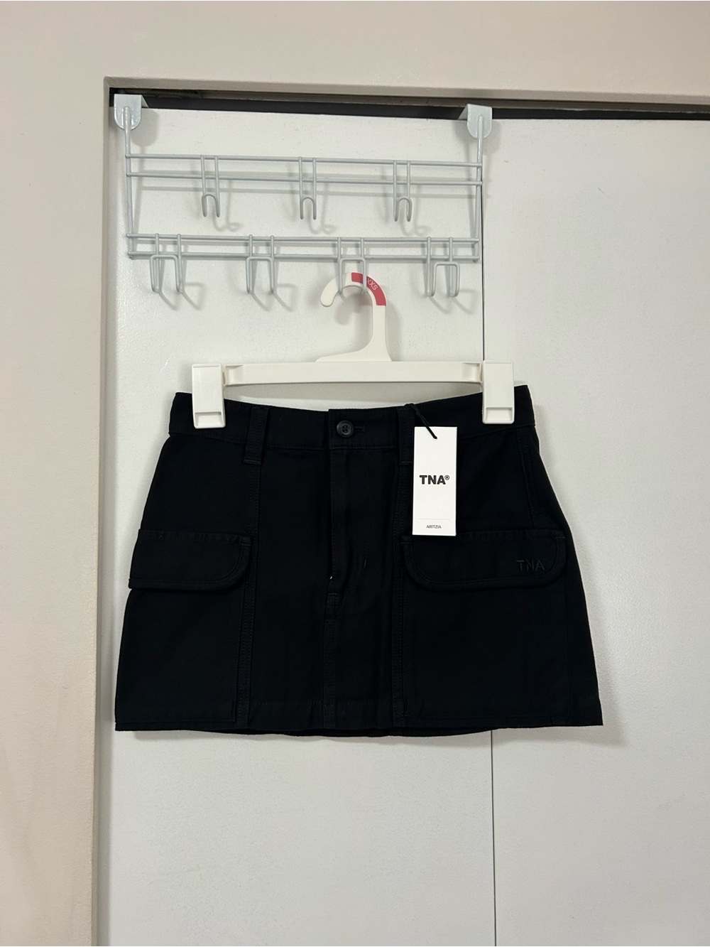 Aritzia TNA Black Reggie Cargo Skirt